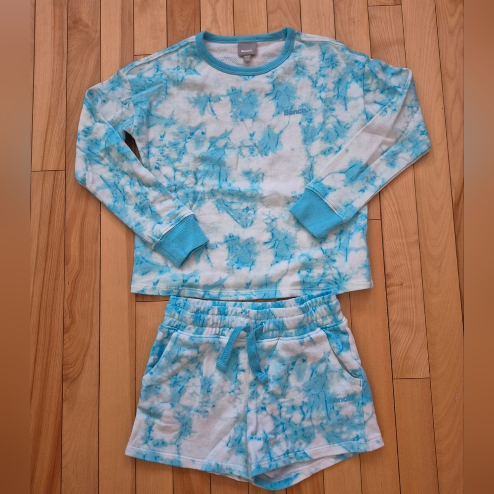 3/15$ Kids Blue Tie-Dye Pajama Set